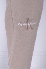 Spodnie dresowe z logo beżowe ESSENTIALS CALVIN KLEIN JEANS