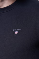 Bluza wkładana z logo czarna ORIGINAL C-NECK GANT