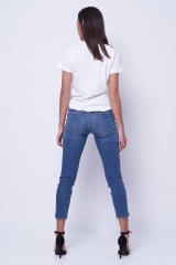 Spodnie jeansowe z paskiem SABRINA PINKO