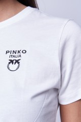 T-shirt biały TREVIGLIO PINKO