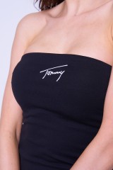 Sukienka czarna mini SIGNATURE BODYCON TOMMY JEANS