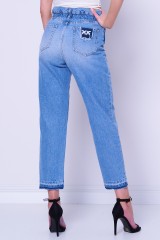 Spodnie jeansowe z paskiem FLEXI MADDIE 5 MOM PINKO