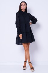 Sukienka czarna mini oversize MICHAEL KORS