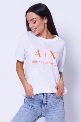 T-shirt z neonowym napisem ARMANI EXCHANGE