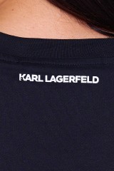 T-shirt czarny IKONIK KARL LAGERFELD