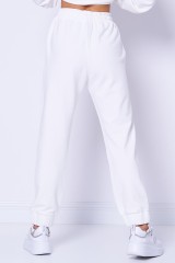 Spodnie dresowe białe CACAO JOGGING PINKO