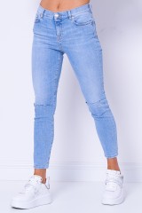 Spodnie jeansowe z przetarciami na kolanach SABRIN PINKO