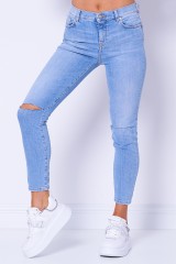 Spodnie jeansowe z przetarciami na kolanach SABRIN PINKO