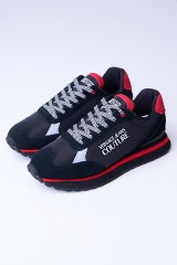 Sneakersy czarno-czerwone FONDO SPYKE VESACE JEANS COUTURE