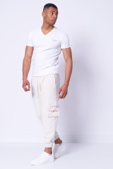 T-shirt biały Z LOGO CALVIN KLEIN JEANS