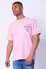 T-shirt różowy MODERN ESSENTIALS SIG TOMMY JEANS
