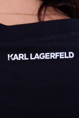 T-shirt czarny z nadrukiem KARL LAGERFELD