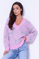 Sweter różowy alpaka MARISOL PINKO