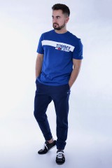 T-shirt TJM ESSENTIAL BOX LOGO TEE BLUE TOMMY JEANS
