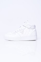 Sneakersy białe za kostkę z logo GUESS