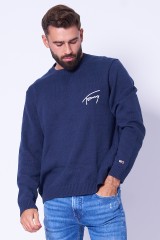 Sweter granatowy SIGNATURE TOMMY JEANS
