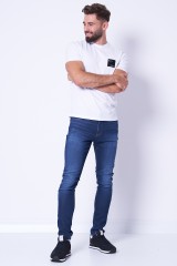 T-shirt biały z naszywką ARMANI EXCHANGE