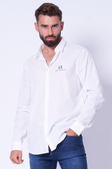 Koszula biała z logo ARMANI EXCHANGE