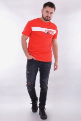 T-shirt TJM ESSENTIAL BOX LOGO TEE RED TOMMY JEANS
