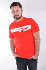 T-shirt TJM ESSENTIAL BOX LOGO TEE RED TOMMY JEANS