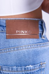 Spodnie jeansowe z przetarciami MADDIE PINKO