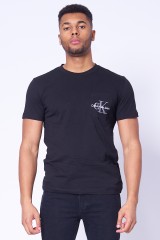 T-shirt czarny z logo CALVIN KLEIN JEANS