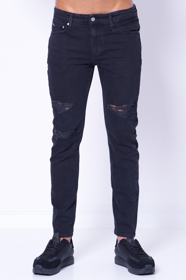 Spodnie jeansowe z przetarciami CALVIN KLEIN JEANS
