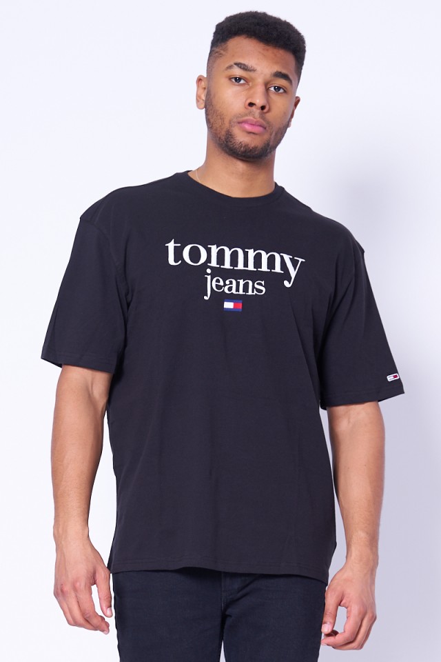 T-shirt czarny z logo TOMMY JEANS