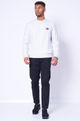 Sweter szary BADGE CREW TOMMY JEANS