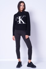 Sweter czarny z logo CALVIN KLEIN JEANS