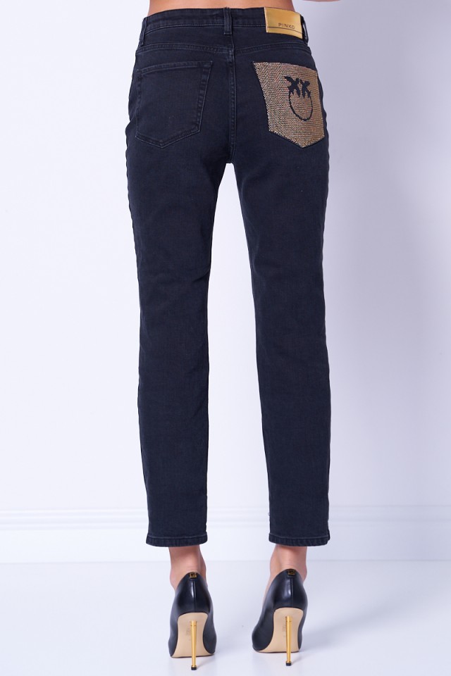 Spodnie jeansowe czarne SISSY 4 SLIM PINKO