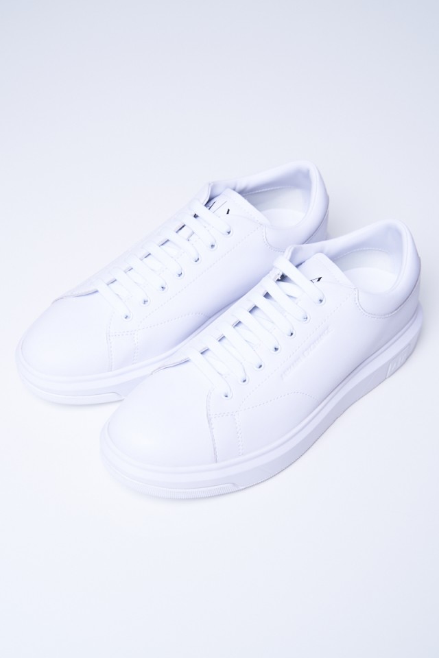 Sneakersy białe skórzane ARMANI EXCHANGE