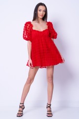 Sukienka mini czerwona FOR LOVE & LEMONS