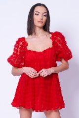 Sukienka mini czerwona FOR LOVE & LEMONS