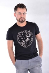 T-shirt PRINT ROUND SLIM MC VERSACE JEANS
