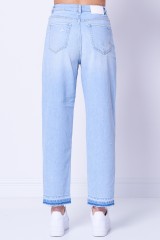 Spodnie jeansowe z przetarciami MADDIE MOM
