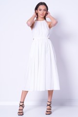 Sukienka biała midi MICHAEL KORS