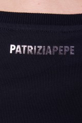 T-shirt czarny PATRIZIA PEPE