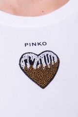 T-shirt biały TRAPANI PINKO