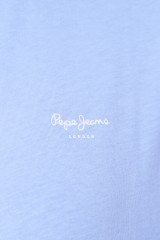 T-shirt błękitny z logo BLOOM PEPE JEANS