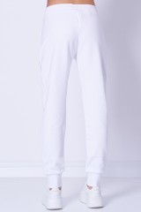 Spodnie dresowe białe V-EMBLEM PATCH VERSACE JEANS COUTURE