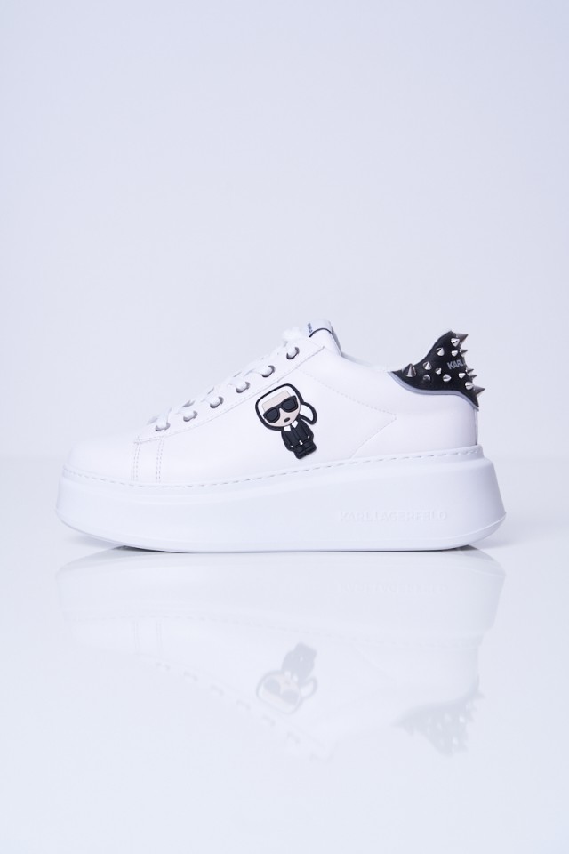 Sneakersy białe z ćwiekami KARL LAGERFELD