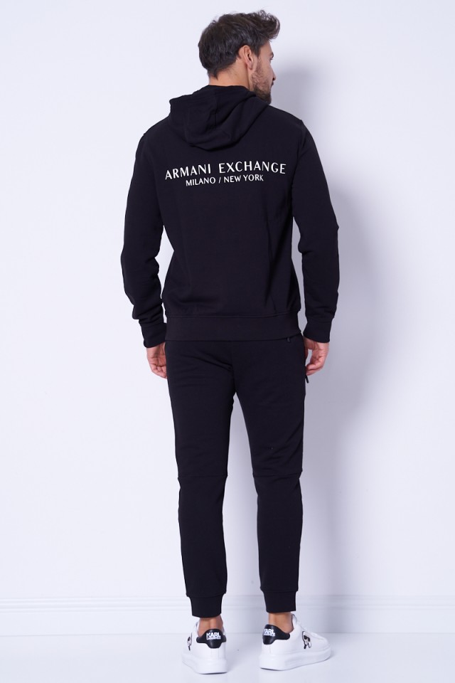 Bluza czarna z napisem ARMANI EXCHANGE
