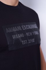 T-shirt czarny ARMANI EXCHAGE