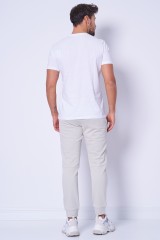 T-shirt biała z logo ARAMANI EXCHANGE
