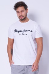 T-shirt biały ORIGINAL STRETCH PEPE JEANS