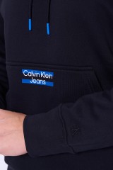 Bluza czarna z kapturem CALVIN KLEIN JEANS