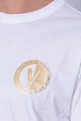 T-shirt biały NEW VEMBLEM VERSACE JEANS COUTURE