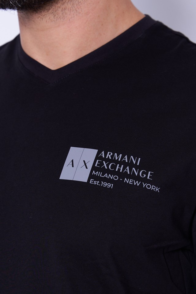 T-shirt czarny ARMANI EXCHANGE