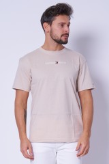T-shirt beżowy CLASSIC LINEAR LOGO TOMMY JEANS